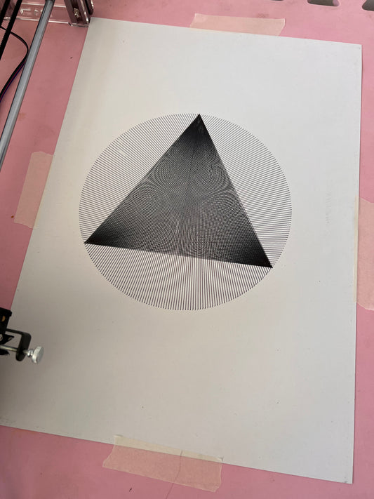 0035 - Pen Plot of generated line illustration