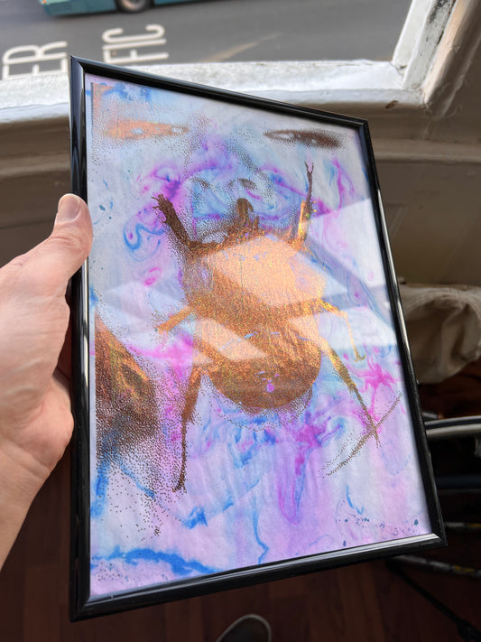 0054 - Marbled foil print