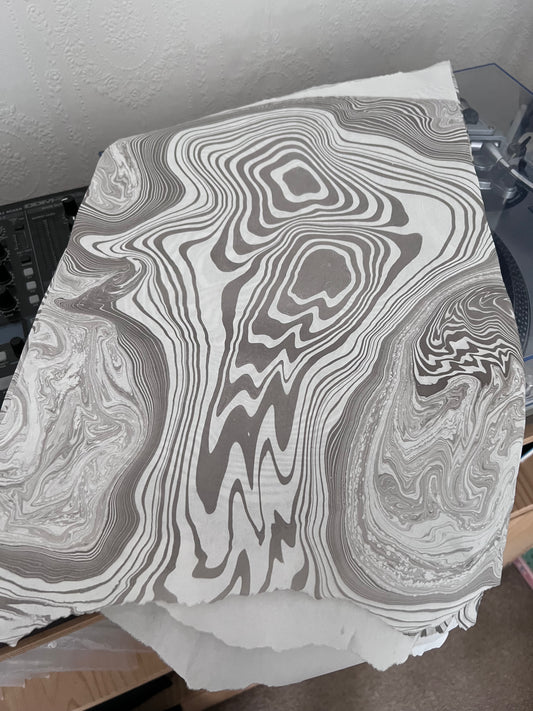 0059 - Suminagashi print