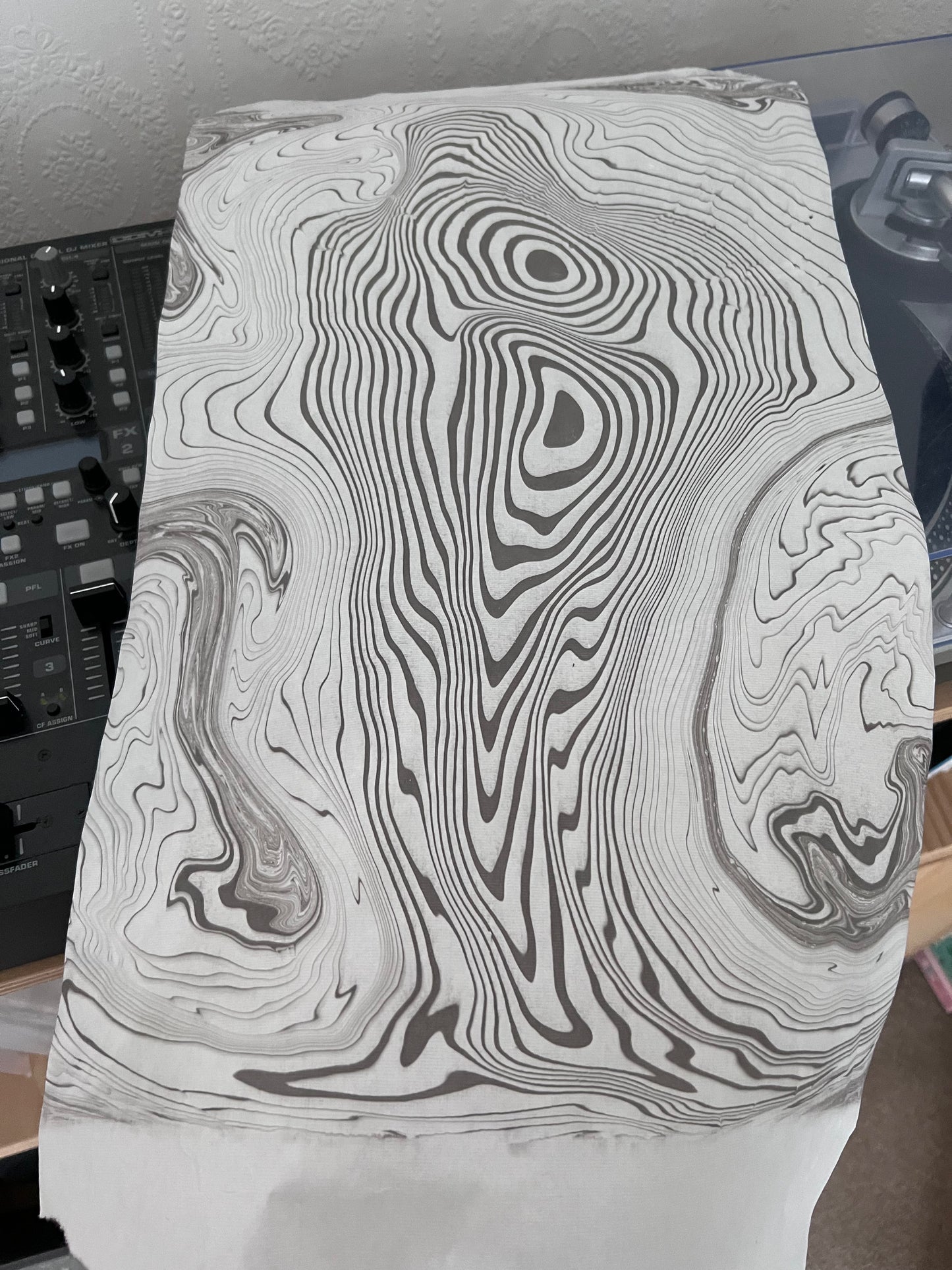 0059 - Suminagashi print