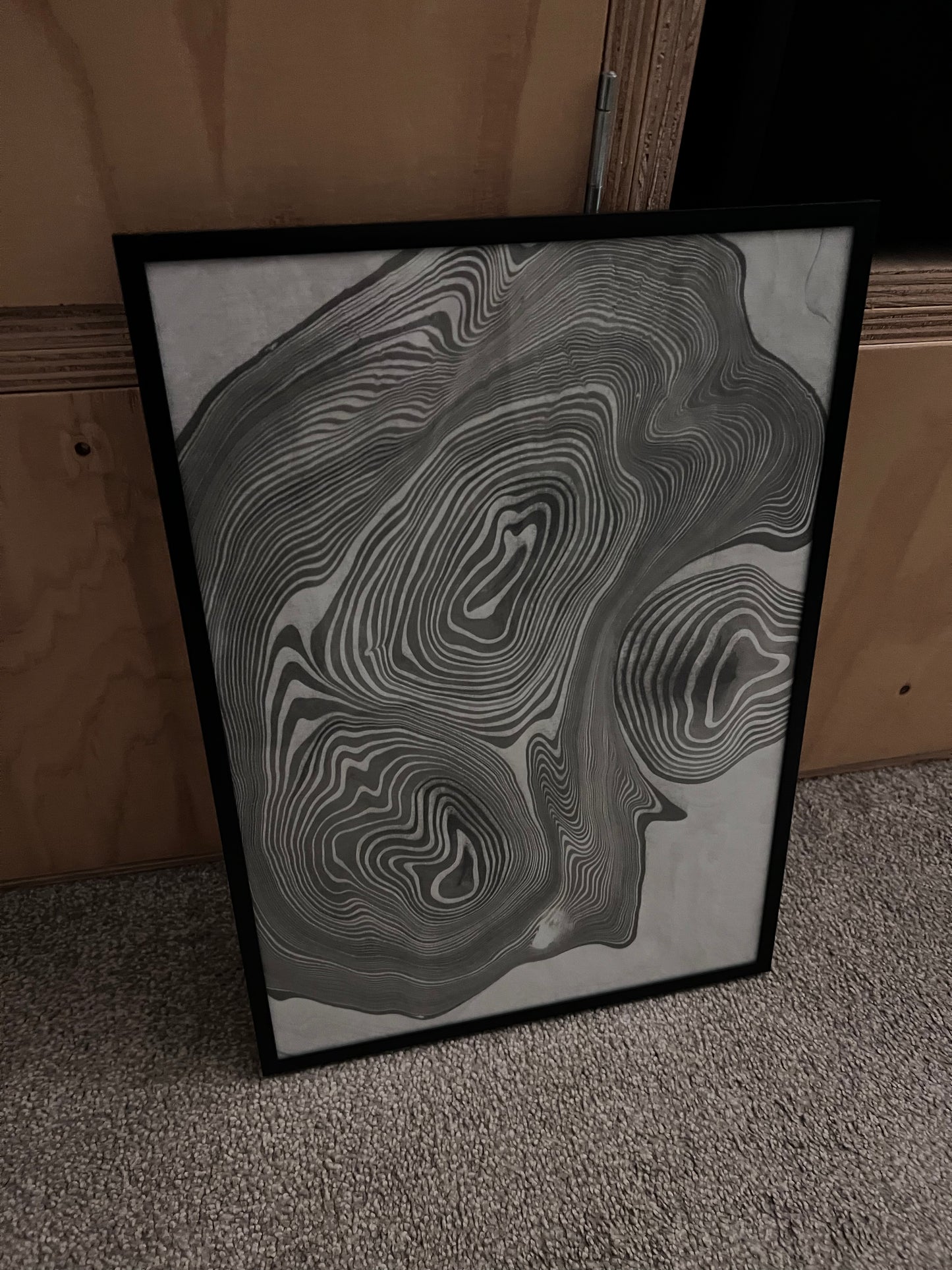 0060 - Suminagashi print