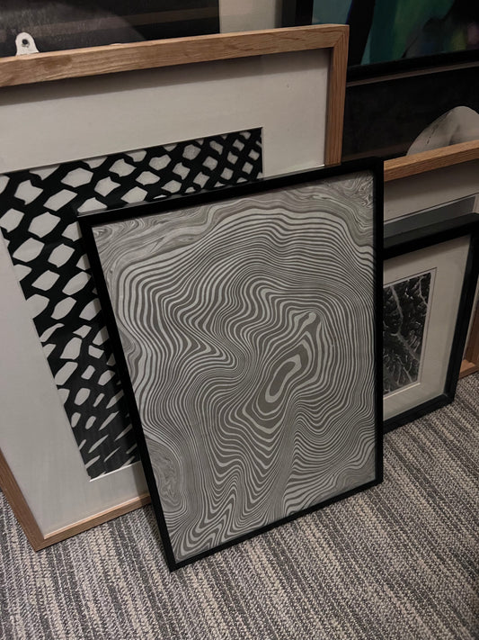 0060 - Suminagashi print