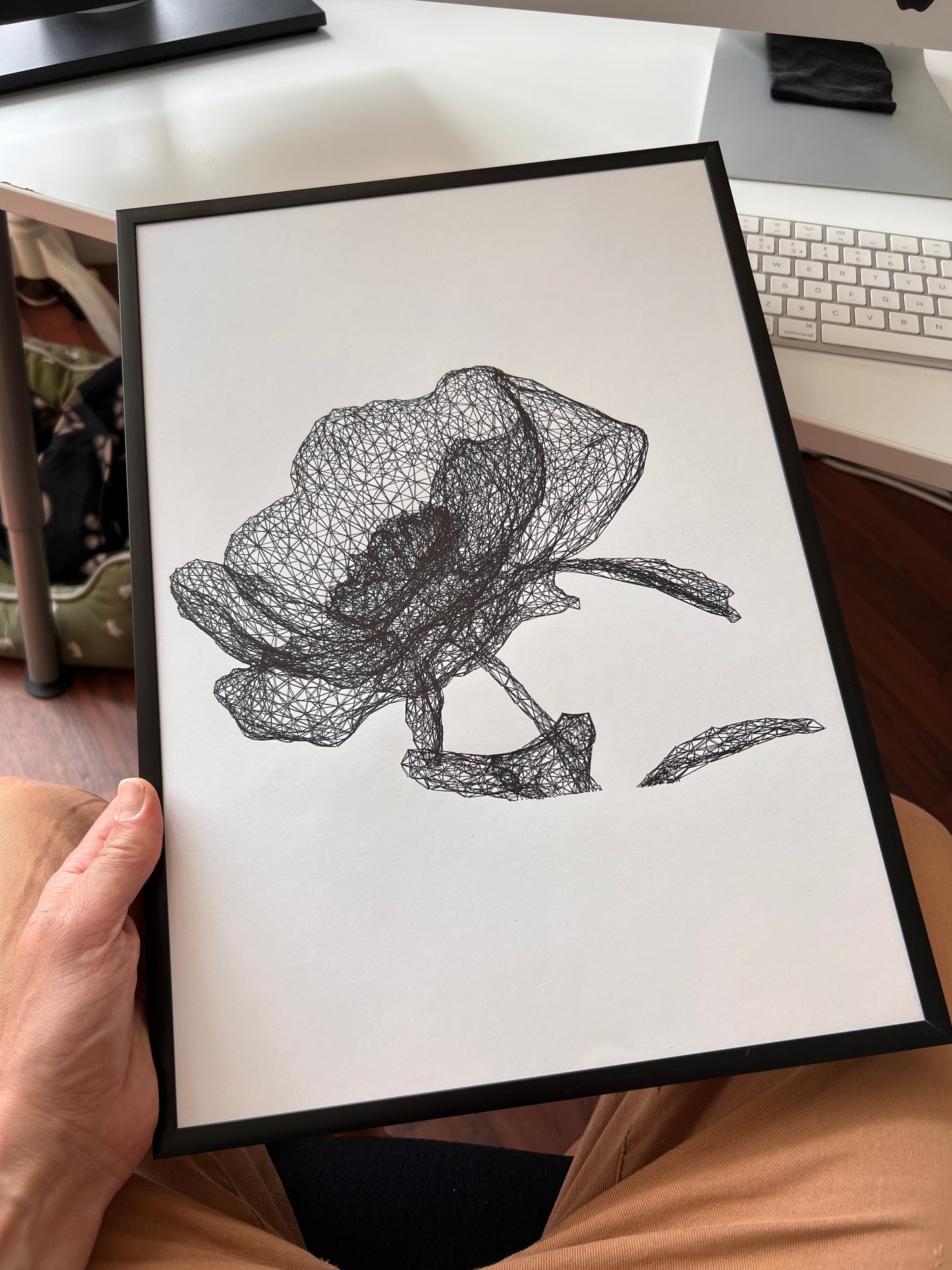 0044 - Pen Plot of 3d scanned flower